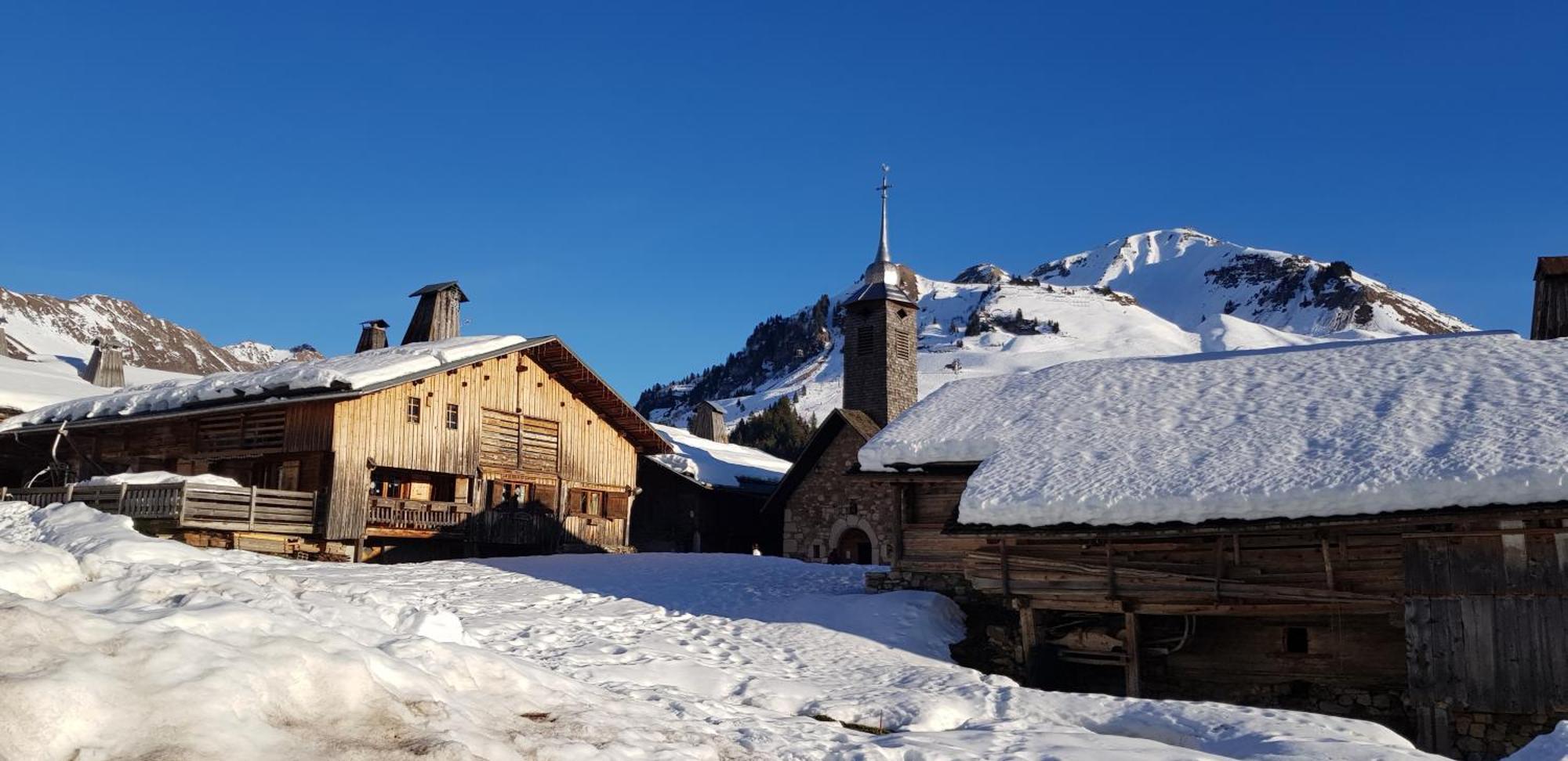 Appartement Cosy Face Aux Aravis Le Grand-Bornand Buitenkant foto