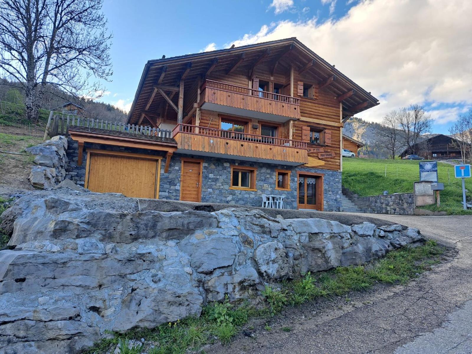 Appartement Cosy Face Aux Aravis Le Grand-Bornand Buitenkant foto